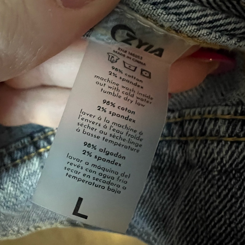 ZYIA Active Medium Wash Crossroads Denim Jacket Size L​​ - Picture 4 of 5